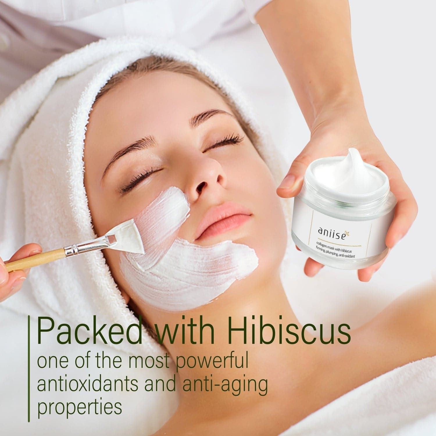 Mascarilla Facial de Colágeno con Hibisco