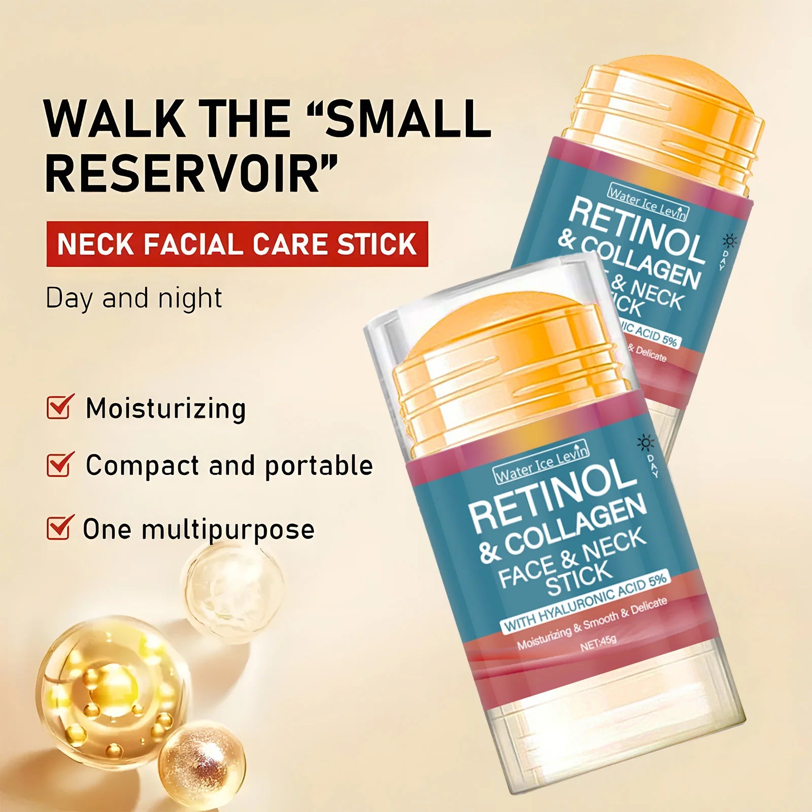 ✨ Zenora Glow™ Retinol Sculpt Stick Lifting Facial &amp; Cuello – Belleza que se siente, firmeza que se nota