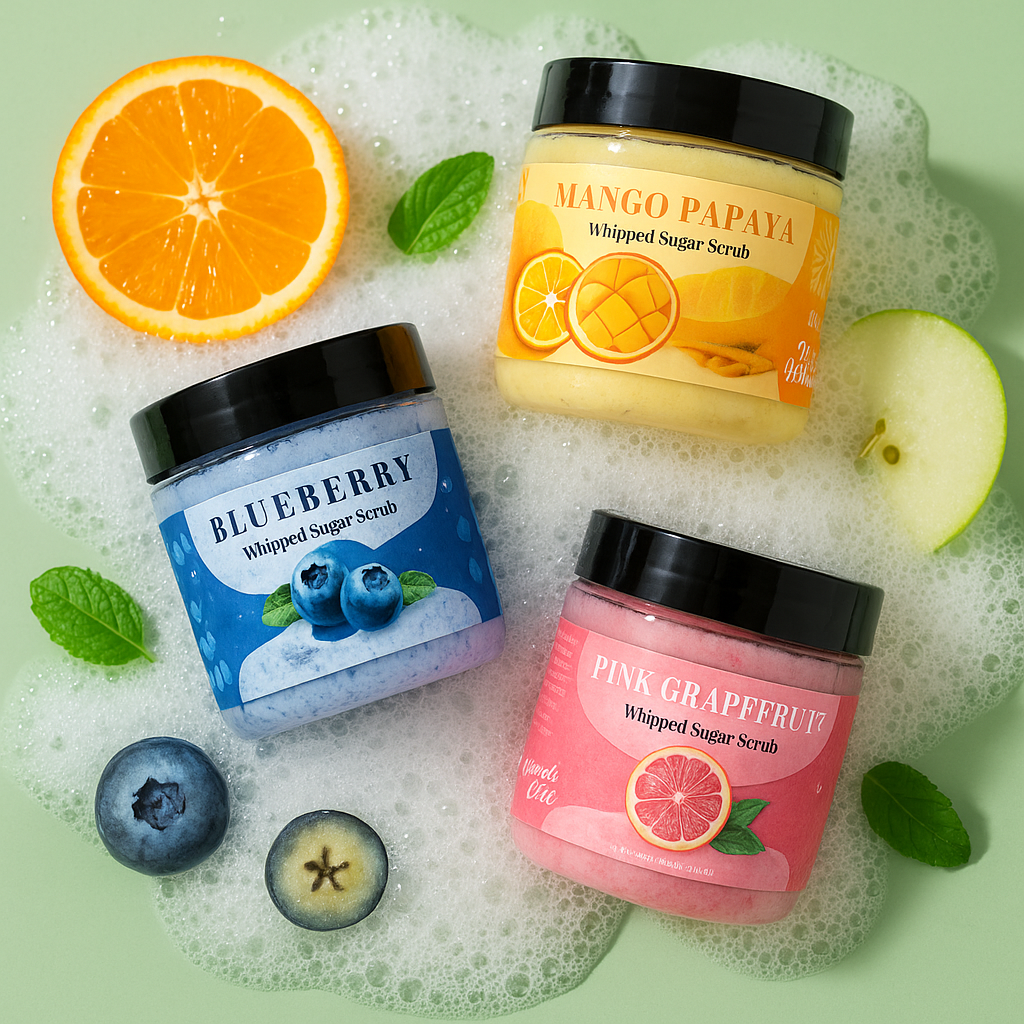 Exótico Exfoliante de Azúcar, Mango y Papaya